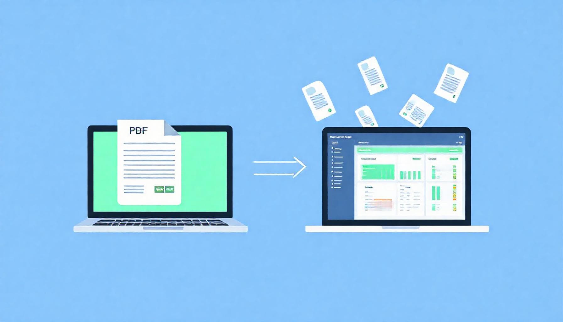 Bank statement PDF to QuickBooks and Xero import workflow